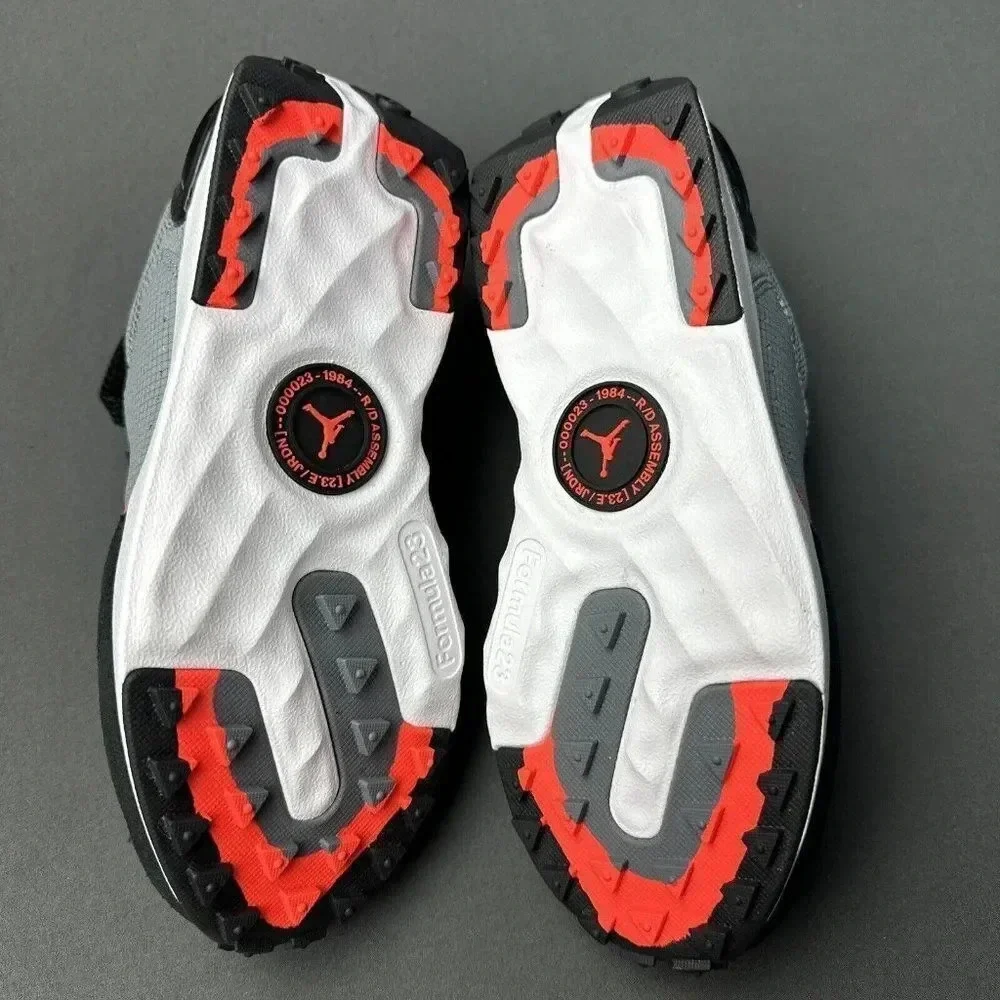 Jordan Boys Granville Pro 'Cool Grey Infrared' Basketball Shoes DV1235-001 Sz 4